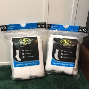 New Cushion Crew Socks Sz 4-10